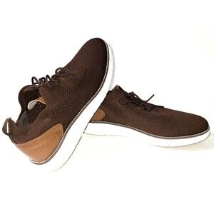 SVNKE Men's Size 14 Brown Fashion Dress Shoes Casual Oxford Sneakers Business
